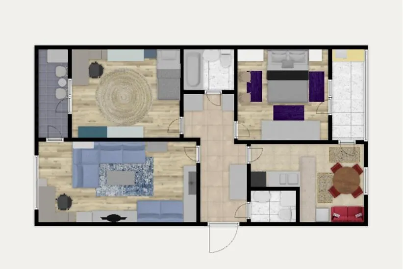 Ariazapartment Spacious Family & Homeoffice Friendly Burgasz